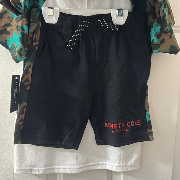 KENNETH COLE 3 PIECE SET: TEES/SHORTS: CAMO: NEW WITH TAGS: SIZE L (6) - Picture 7 of 8